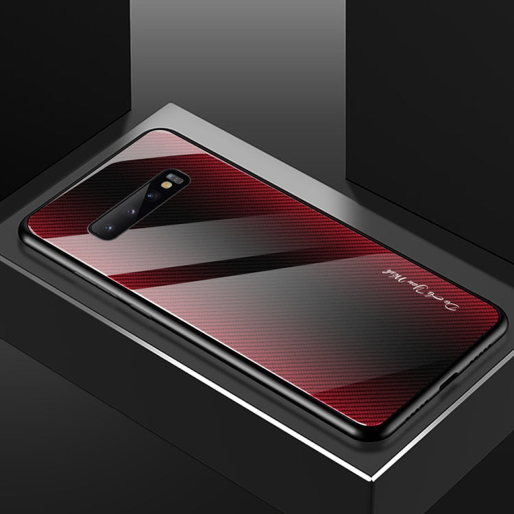 Schutzhülle aus Glas mit Texturverlauf, für Galaxy Note 10 Pro, für Galaxy S10, für iPhone SE 2022 / SE 2020 / 8 / 7, für iPhone XS Max
