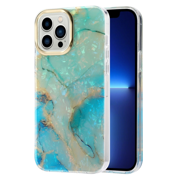 Electroplating Shell Texture Marble Phone Case, For iPhone 13, For iPhone 13 Pro, For iPhone 13 Pro Max