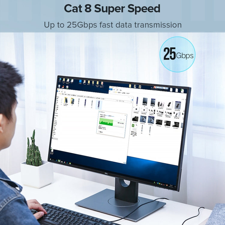 UGREEN CAT8 Ethernet-Netzwerk-LAN-Kabel, Länge: 1,5 m