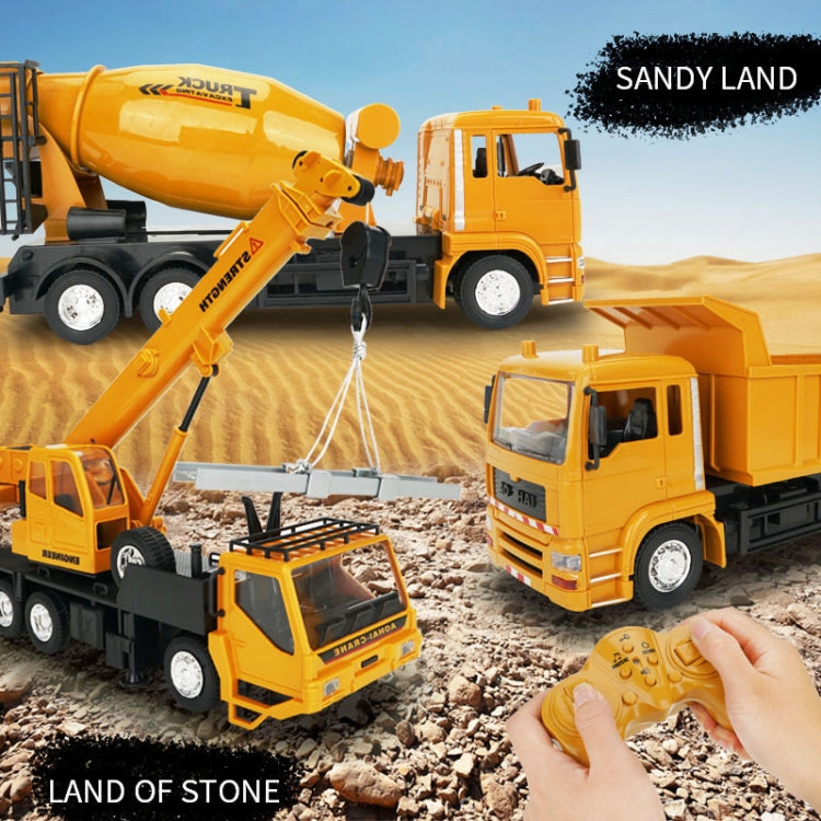 MoFun 2.4G 10-channel Remote Control Simulation Engineering Vehicle, Crane, Dump Truck, Mixer Truck