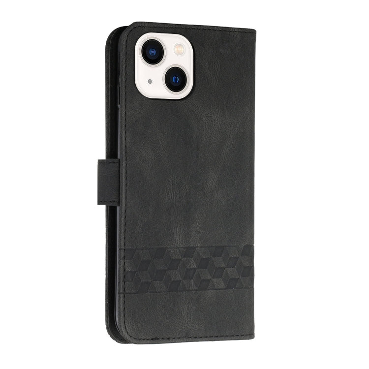 Cubic Skin Feel Flip Leather Phone Case, For iPhone 13 mini, For iPhone 13, For iPhone 13 Pro, For iPhone 13 Pro Max