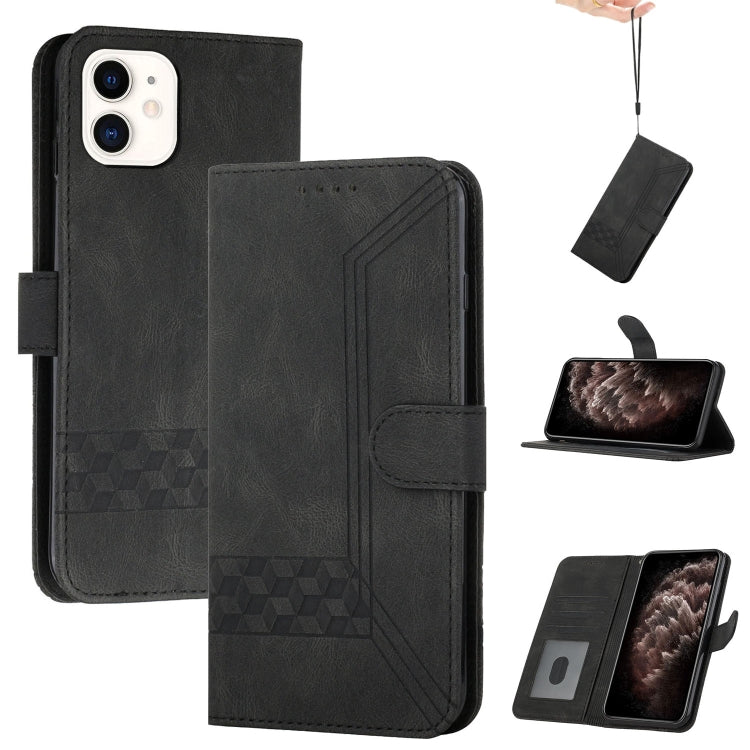 Cubic Skin Feel Flip Leather Phone Case, For iPhone 12 mini, For iPhone 12 / 12 Pro, For iPhone 12 Pro Max, For iPhone 11