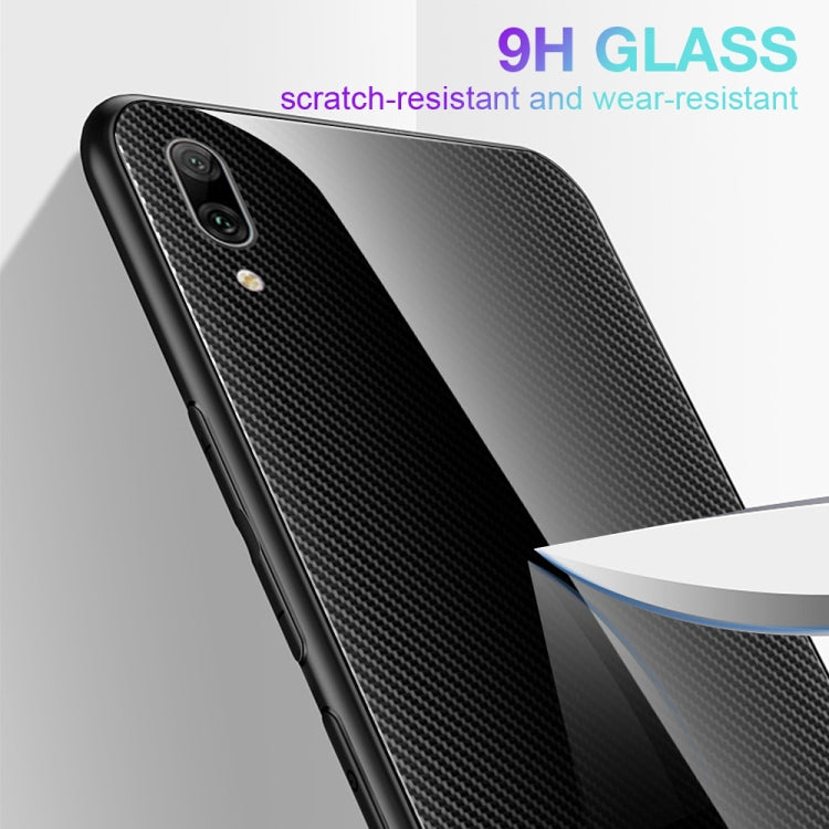Texture Gradient Glass Protective Case, For Huawei Enjoy 9 Plus / Y9 2019, For Huawei Enjoy 9s, For Huawei Mate 20 Pro, For Huawei P20 Pro
