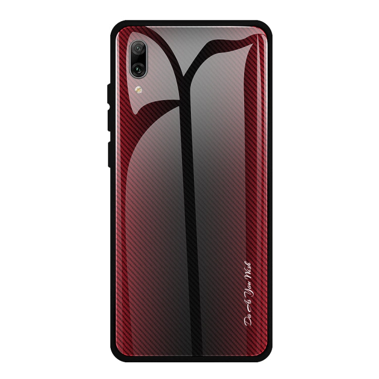 Texture Gradient Glass Protective Case, For Huawei Enjoy 9 Plus / Y9 2019, For Huawei Enjoy 9s, For Huawei Mate 20 Pro, For Huawei P20 Pro