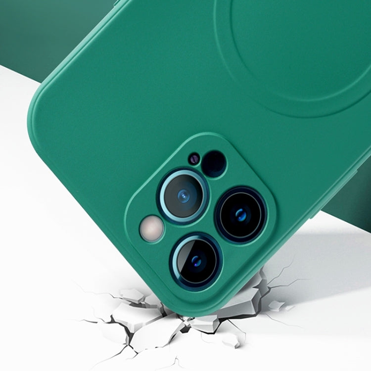 Liquid Silicone Full Coverage Magsafe Phone Case, For iPhone 12 mini, For iPhone 12, For iPhone 12 Pro