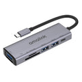 amalink 95120D Typ-C / USB-C auf SD/TF + 3 Ports USB + PD 3.0 Multifunktions-HUB Dockingstation, 95120D