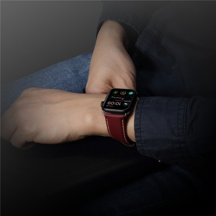 Umweltschutz-Echtlederarmband für Apple Watch Series, für Apple Watch Series 5