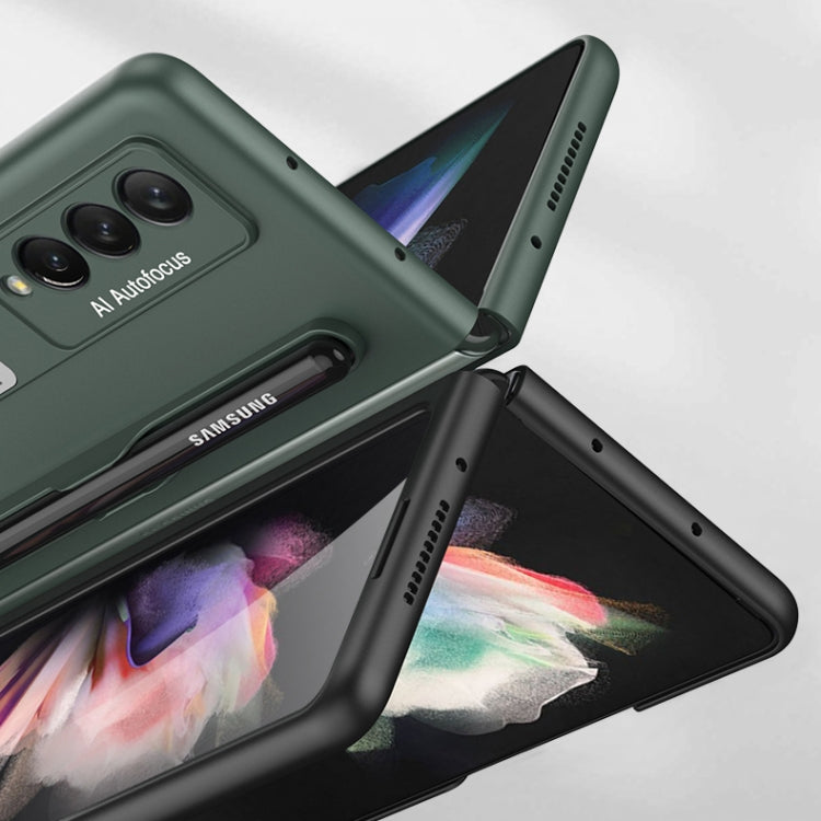 GKK Ultradünne PC-Handyhülle zum Aufklappen mit Halterung & Stiftfach, für Samsung Galaxy Z Fold3 5G