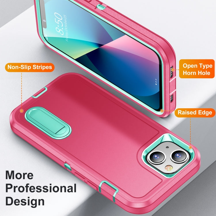 3 in 1 Rugged Holder Phone Case, For iPhone 13, For iPhone 13 Pro