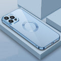 9D Electroplated Edge Len Film Clear PC + TPU Shockproof Case, For iPhone 11, For iPhone 11 Pro Max, For iPhone 12
