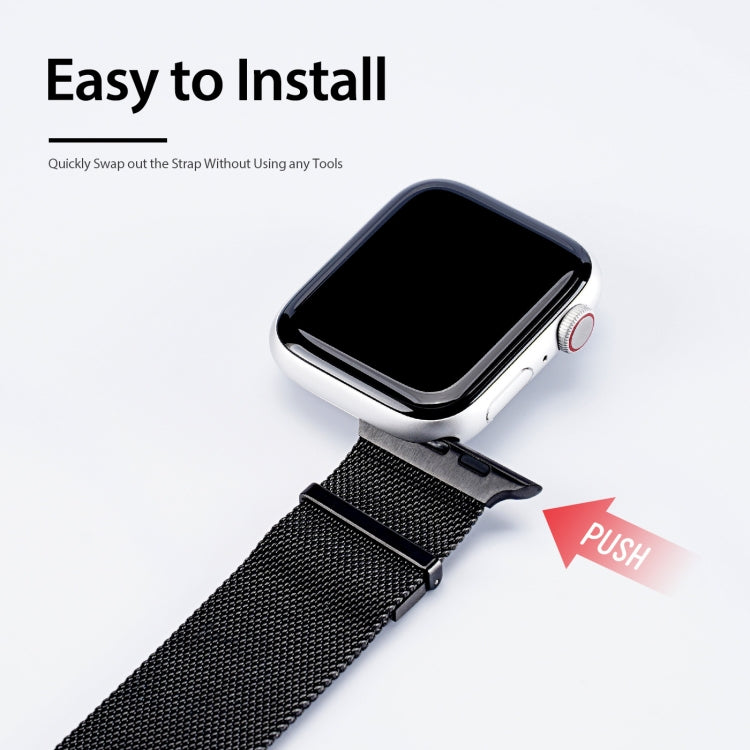 DUX DUCIS Milanese Watchband For Apple Watch Series, 7 41mm / 6&SE&5&4 40mm / 3&2&1 38mm, 7 45mm / 6&SE&5&4 44mm / 3&2&1 42mm