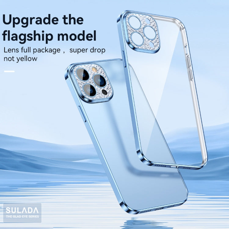 SULADA Diamond Lens Protector Plated Frosted Case, For iPhone 13, For iPhone 13 Pro, For iPhone 13 Pro Max, For iPhone 12, For iPhone 12 Pro
