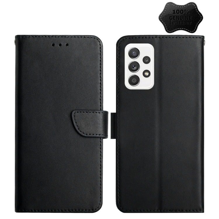 Genuine Leather Fingerprint-proof Horizontal Flip Phone Case, For Samsung Galaxy A03 164mm, For Samsung Galaxy A03 166mm, For Samsung Galaxy A03 Core, For Samsung Galaxy A13, For Samsung Galaxy A73 5G, For Samsung Galaxy A23, For Samsung Galaxy A33 5G ...