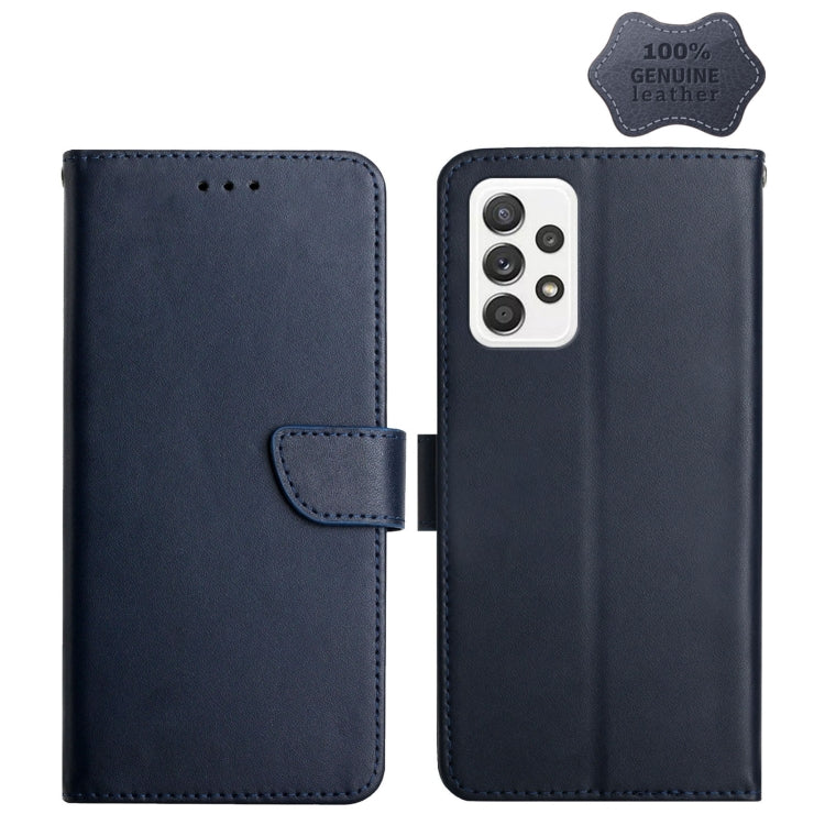 Genuine Leather Fingerprint-proof Horizontal Flip Phone Case, For Samsung Galaxy A03 164mm, For Samsung Galaxy A03 166mm, For Samsung Galaxy A03 Core, For Samsung Galaxy A13, For Samsung Galaxy A73 5G, For Samsung Galaxy A23, For Samsung Galaxy A33 5G ...