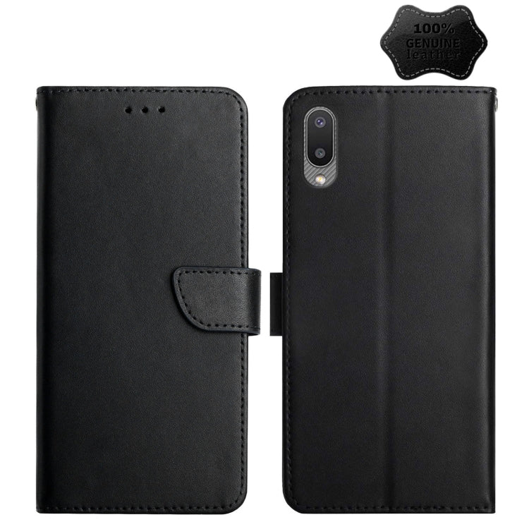 Genuine Leather Fingerprint-proof Horizontal Flip Phone Case, For Samsung Galaxy A03 164mm, For Samsung Galaxy A03 166mm, For Samsung Galaxy A03 Core, For Samsung Galaxy A13, For Samsung Galaxy A73 5G, For Samsung Galaxy A23, For Samsung Galaxy A33 5G ...