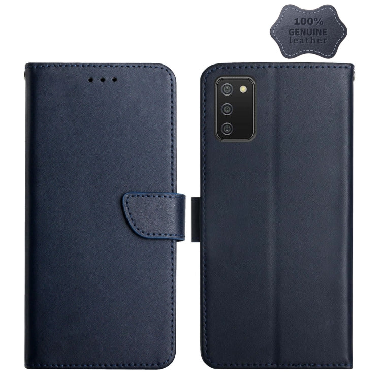Genuine Leather Fingerprint-proof Horizontal Flip Phone Case, For Samsung Galaxy A03 164mm, For Samsung Galaxy A03 166mm, For Samsung Galaxy A03 Core, For Samsung Galaxy A13, For Samsung Galaxy A73 5G, For Samsung Galaxy A23, For Samsung Galaxy A33 5G ...