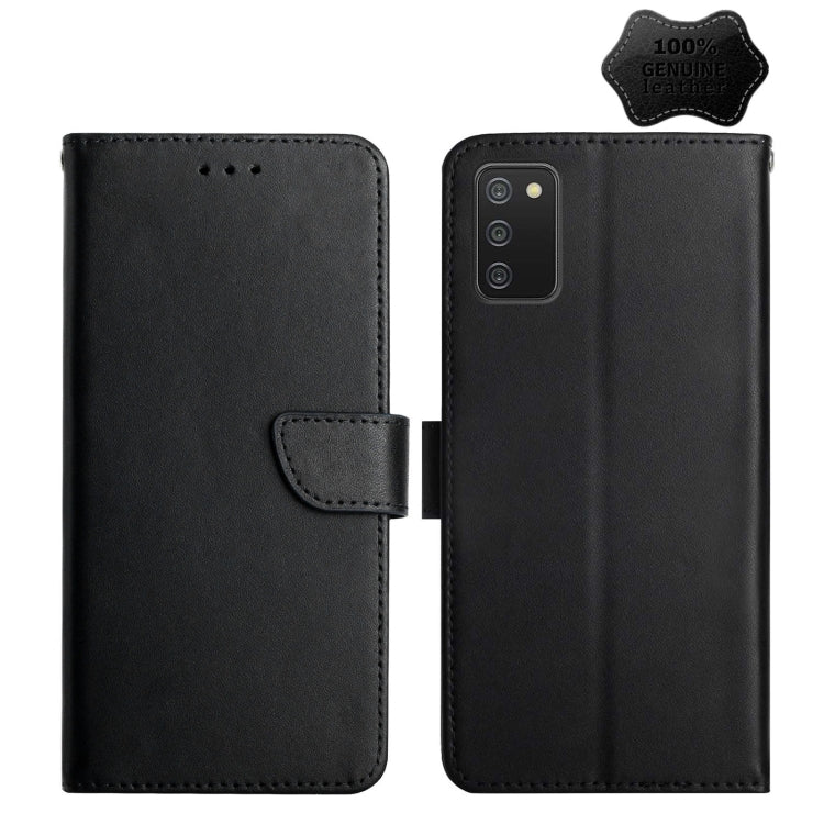 Genuine Leather Fingerprint-proof Horizontal Flip Phone Case, For Samsung Galaxy A03 164mm, For Samsung Galaxy A03 166mm, For Samsung Galaxy A03 Core, For Samsung Galaxy A13, For Samsung Galaxy A73 5G, For Samsung Galaxy A23, For Samsung Galaxy A33 5G ...