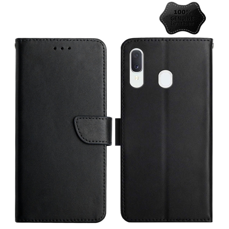 Genuine Leather Fingerprint-proof Horizontal Flip Phone Case, For Samsung Galaxy A10s, For Samsung Galaxy A12, For Samsung Galaxy A13 5G, For Samsung Galaxy A20 / A30, For Samsung Galaxy A20e, For Samsung Galaxy A20s, For Samsung Galaxy A21            ...