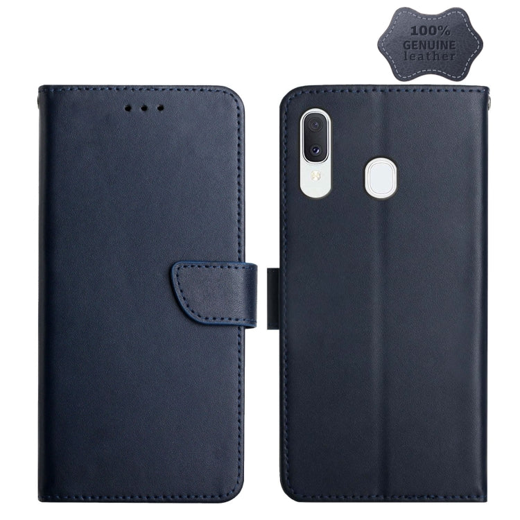 Genuine Leather Fingerprint-proof Horizontal Flip Phone Case, For Samsung Galaxy A10s, For Samsung Galaxy A12, For Samsung Galaxy A13 5G, For Samsung Galaxy A20 / A30, For Samsung Galaxy A20e, For Samsung Galaxy A20s, For Samsung Galaxy A21            ...