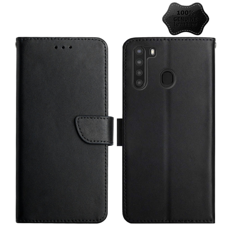 Genuine Leather Fingerprint-proof Horizontal Flip Phone Case, For Samsung Galaxy A10s, For Samsung Galaxy A12, For Samsung Galaxy A13 5G, For Samsung Galaxy A20 / A30, For Samsung Galaxy A20e, For Samsung Galaxy A20s, For Samsung Galaxy A21            ...