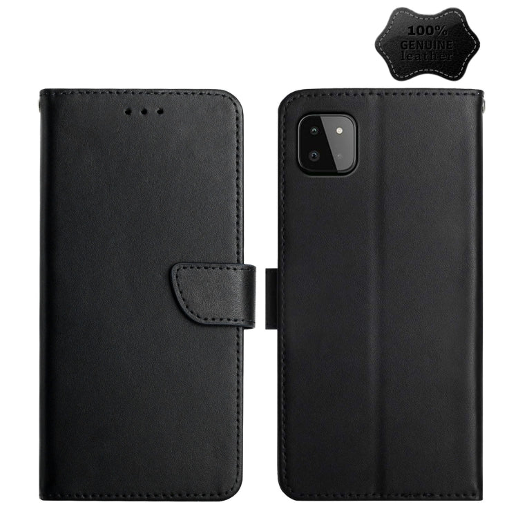 Genuine Leather Fingerprint-proof Horizontal Flip Phone Case, For Samsung Galaxy A10s, For Samsung Galaxy A12, For Samsung Galaxy A13 5G, For Samsung Galaxy A20 / A30, For Samsung Galaxy A20e, For Samsung Galaxy A20s, For Samsung Galaxy A21            ...