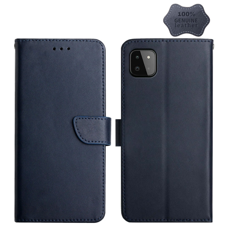 Genuine Leather Fingerprint-proof Horizontal Flip Phone Case, For Samsung Galaxy A10s, For Samsung Galaxy A12, For Samsung Galaxy A13 5G, For Samsung Galaxy A20 / A30, For Samsung Galaxy A20e, For Samsung Galaxy A20s, For Samsung Galaxy A21            ...