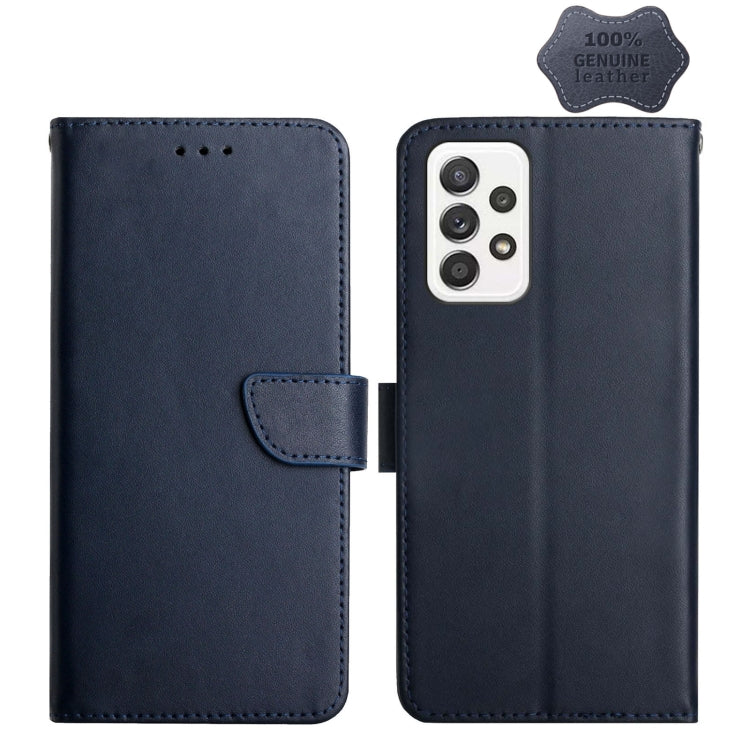 Genuine Leather Fingerprint-proof Horizontal Flip Phone Case, For Samsung Galaxy A10s, For Samsung Galaxy A12, For Samsung Galaxy A13 5G, For Samsung Galaxy A20 / A30, For Samsung Galaxy A20e, For Samsung Galaxy A20s, For Samsung Galaxy A21            ...