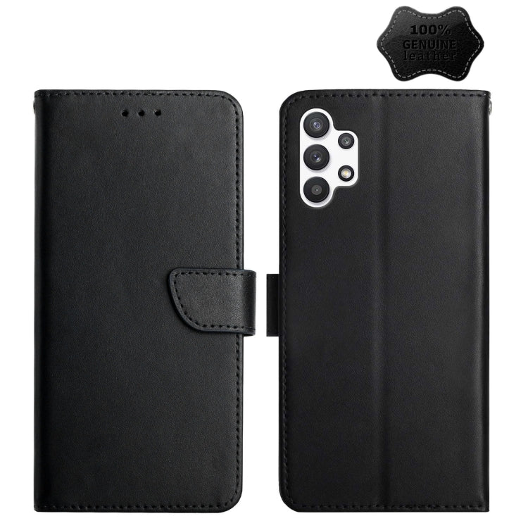Genuine Leather Fingerprint-proof Horizontal Flip Phone Case, For Samsung Galaxy A10s, For Samsung Galaxy A12, For Samsung Galaxy A13 5G, For Samsung Galaxy A20 / A30, For Samsung Galaxy A20e, For Samsung Galaxy A20s, For Samsung Galaxy A21            ...