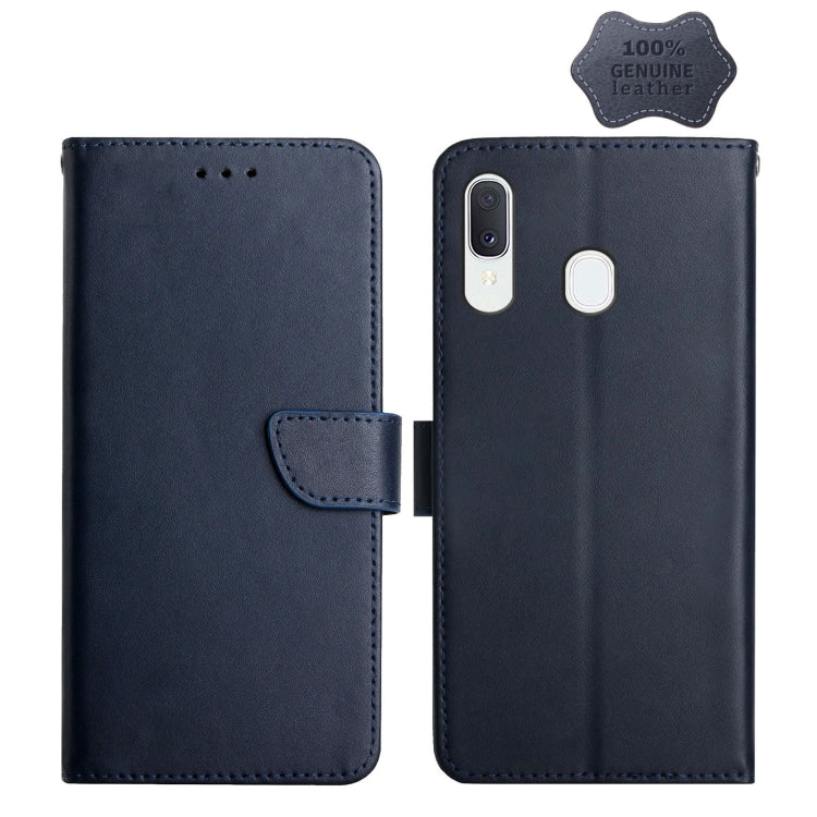 Genuine Leather Fingerprint-proof Horizontal Flip Phone Case, For Samsung Galaxy A40, For Samsung Galaxy A41, For Samsung Galaxy A42 5G, For Samsung Galaxy A50, For Samsung Galaxy A51, For Samsung Galaxy A51 5G, For Samsung Galaxy A70                  ...