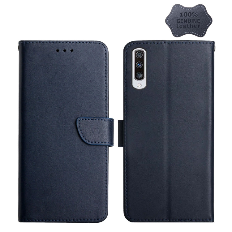 Genuine Leather Fingerprint-proof Horizontal Flip Phone Case, For Samsung Galaxy A40, For Samsung Galaxy A41, For Samsung Galaxy A42 5G, For Samsung Galaxy A50, For Samsung Galaxy A51, For Samsung Galaxy A51 5G, For Samsung Galaxy A70                  ...