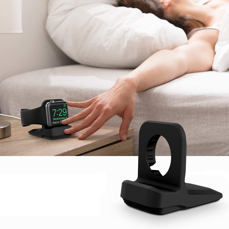 Silikon-Ladestation für Apple Watch (Schwarz)