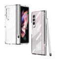 Electroplating Hinge Phone Case with Stylus, For Samsung Galaxy Z Fold3 5G
