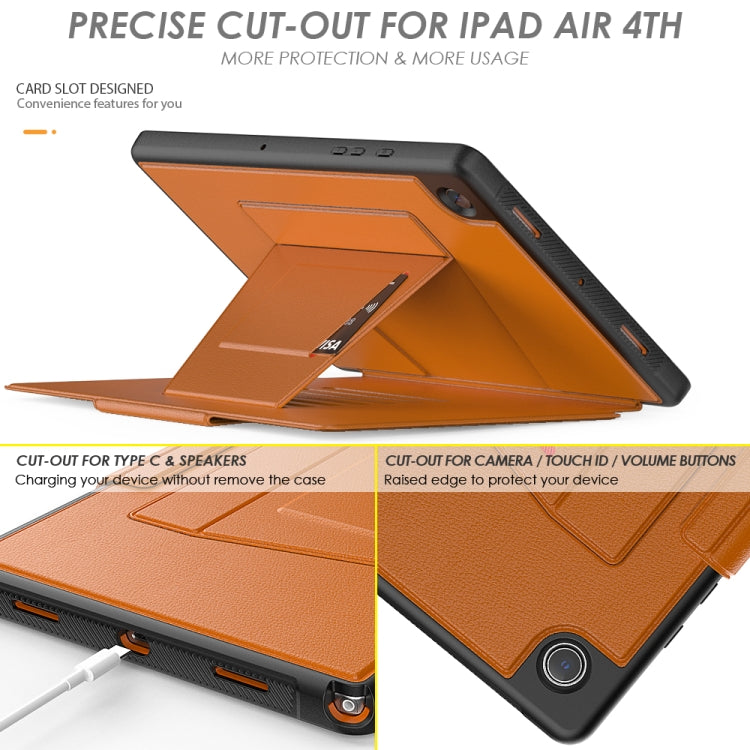 For Samsung Galaxy Tab A8 10.5 2021 Smart B Magnetic Leather Tablet Case(Brown)