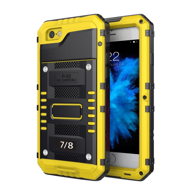 Metal + Silicone Phone Case with Screen Protector, For iPhone 12, For iPhone 12 Pro, For iPhone 12 Pro Max, For iPhone SE 2022 / SE 2020 / 8 / 7, For iPhone 8 Plus / 7 Plus, For iPhone XS / X, For iPhone XS Max, For iPhone XR