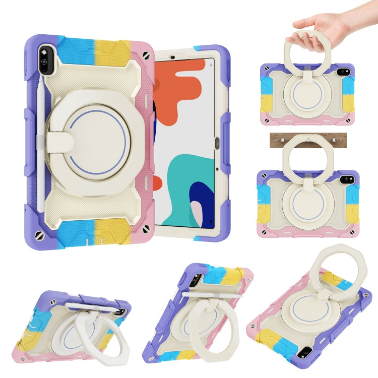 Armor Contrast Color Silicone + PC Tablet Case, For OPPO Pad, For Huawei MatePad 10.4, For Huawei Matepad Pro 10.8, For Honor Tablet V7 Pro