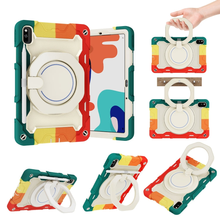 Armor Contrast Color Silicone + PC Tablet Case, For OPPO Pad, For Huawei MatePad 10.4, For Huawei Matepad Pro 10.8, For Honor Tablet V7 Pro