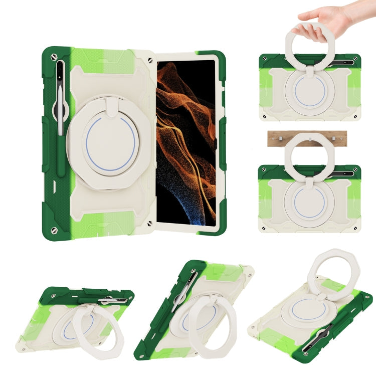 Armor Contrast Color Silicone + PC Tablet Case, For Samsung Galaxy Tab S8 Ultra, For Honor V6/Tablet V7
