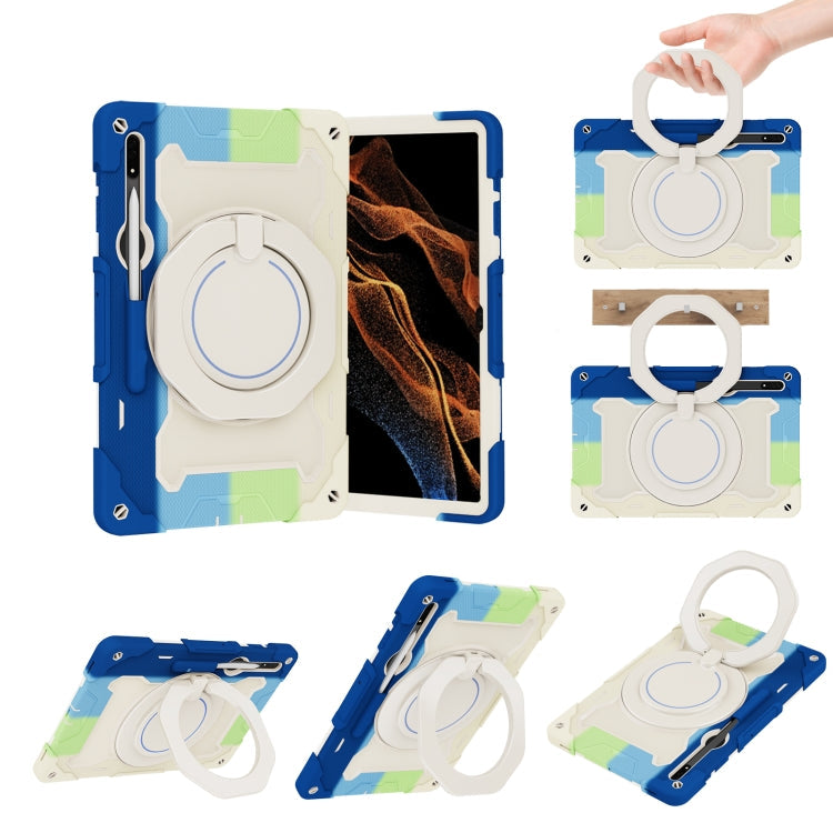 Armor Contrast Color Silicone + PC Tablet Case, For Samsung Galaxy Tab S8 Ultra, For Honor V6/Tablet V7