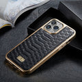 Python Texture Electroplating PU Phone Case, For iPhone 13, For iPhone 13 Pro, For iPhone 13 Pro Max, For iPhone 12 / 12 Pro, For iPhone 12 Pro Max, For iPhone 11