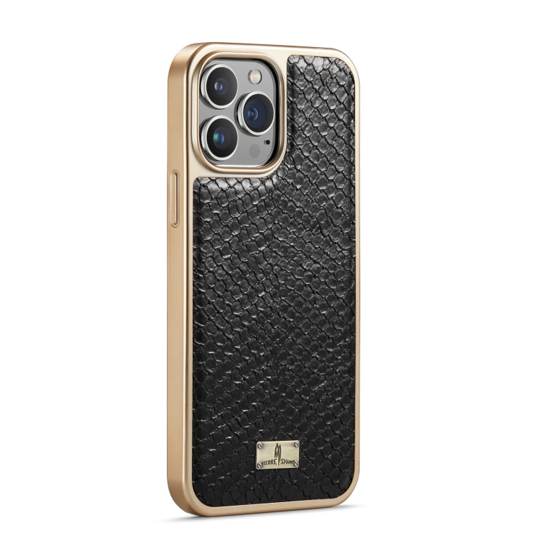 Snake Texture Electroplating PU Phone Case, For iPhone 11 Pro Max