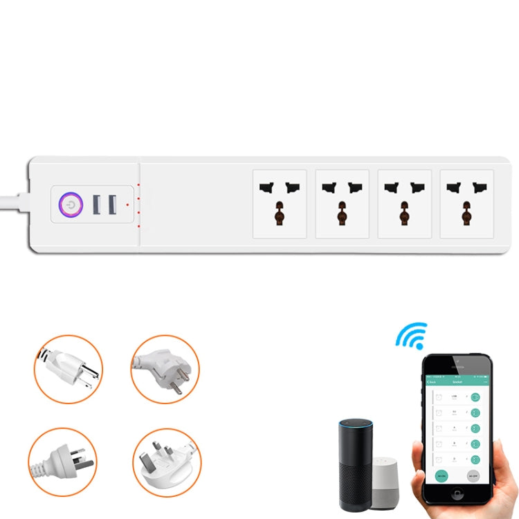 SM-SO306-M 4-fach + 2 USB Mehrzweck-Smart-Steckdosenleiste, ZigBee 10A, ZigBee 16A, WiFi 10A, WiFi 16A