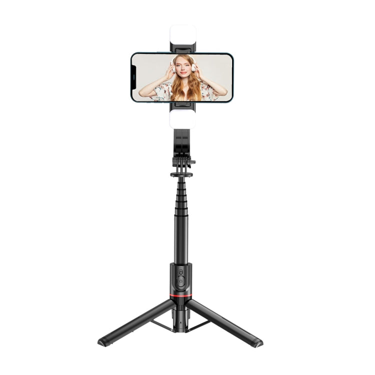 L12D Bluetooth-Fernbedienung abnehmbares Stativ mit Aufhelllicht Selfie-Stick Handyhalterung, L12D
