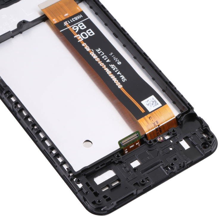 Original LCD-Bildschirm für Samsung Galaxy A13 4G SM-A135F Digitalisierer Komplett-Einheit mit Rahmen