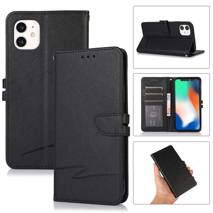 Cross Texture Horizontal Flip Leather Phone Case, For iPhone 11