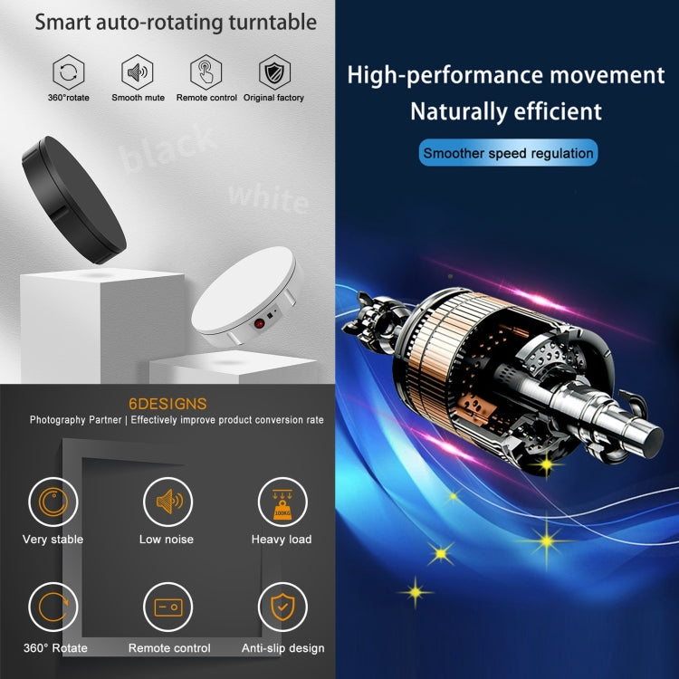 22cm Motorised 360° Display Turntable – 50kg Rotating Product Stand