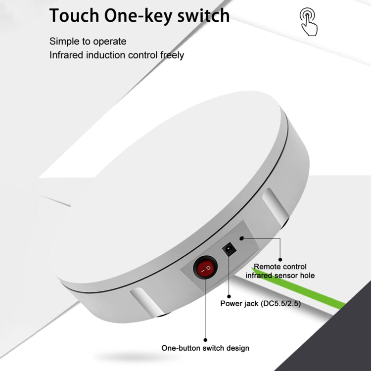 22cm Motorised 360° Display Turntable – 50kg Rotating Product Stand
