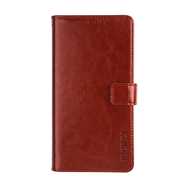 idewei Crazy Horse Texture Horizontal Flip Leather Case with Holder & Card Slots & Wallet, For Blackview BV9800 Pro, For Cubot P30, For Infinix S4