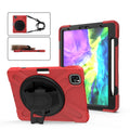 For iPad Pro 11 (2020) 360 Degree Rotation Silicone Protective Cover with Holder & Hand Strap & Long Strap & Pencil Slot, For iPad Air 2025 / 10.9 / Pro 11 2021 / 2020 / 2018