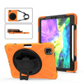 360° Shockproof iPad Case with Holder, Hand Strap & Shoulder Strap