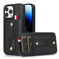 Wristband Kickstand Wallet Leather Phone Case, For iPhone 14 Pro Max, For iPhone 14 Pro, For iPhone 14, For iPhone 14 Plus